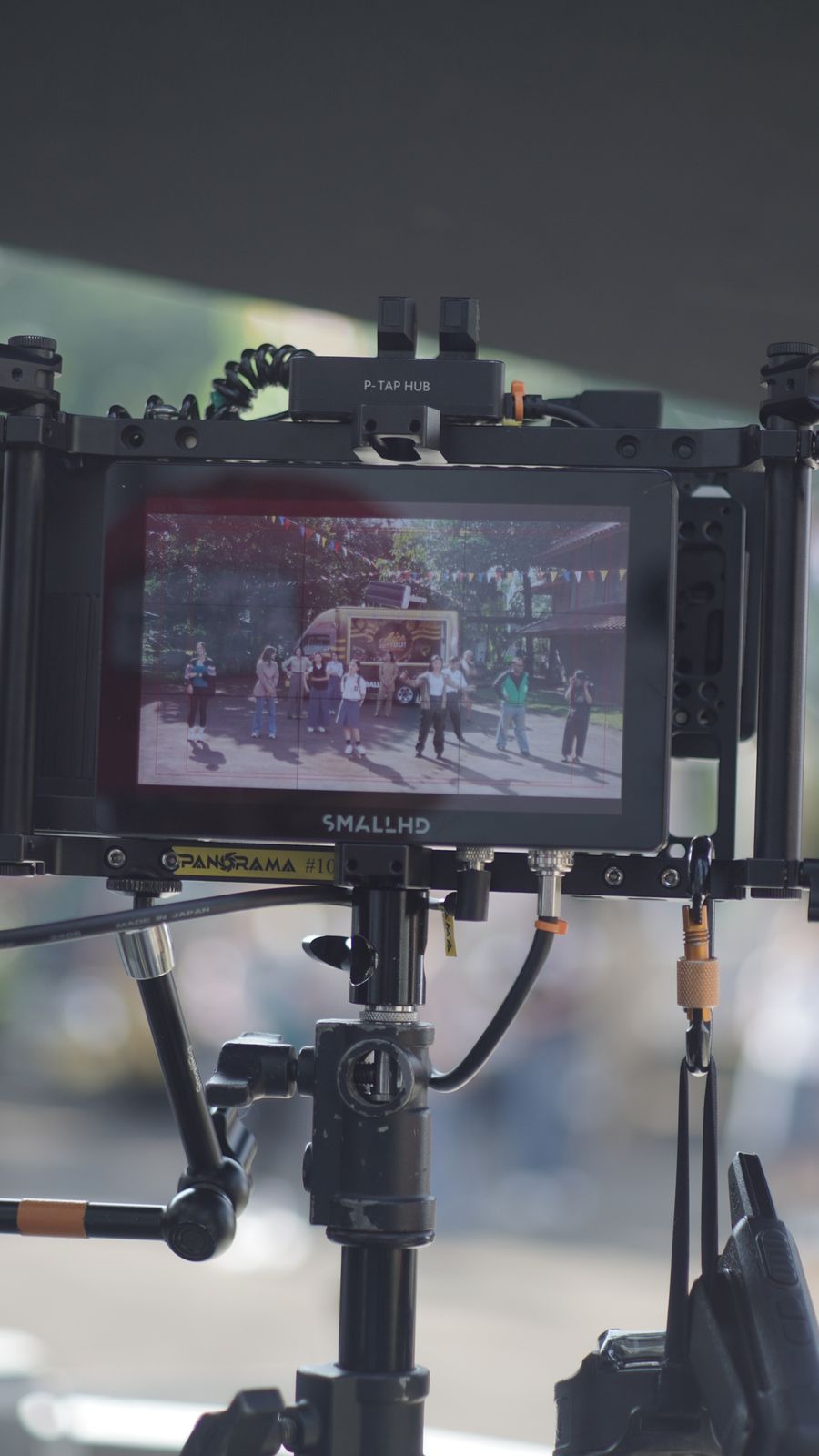 Camera monitor during a take